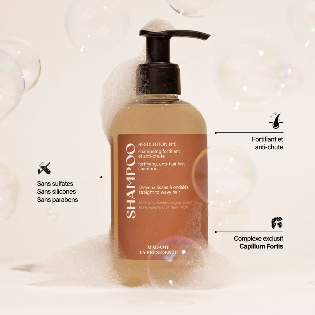 Shampoing Anti-chute Cheveux Lisses à Ondulés - Résolution N°5
