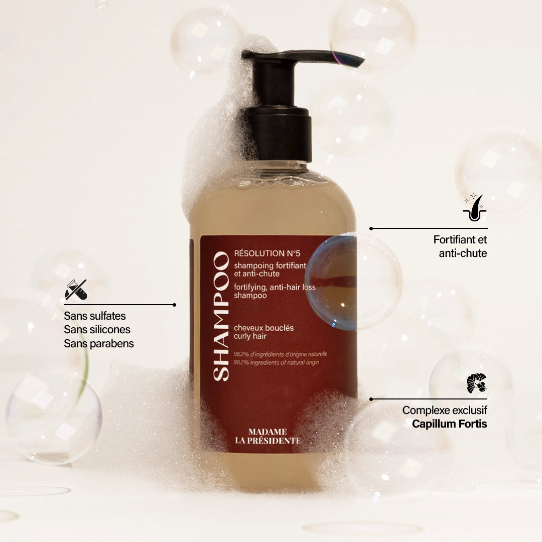 Shampoing Anti-chute et Fortifiant Cheveux Bouclés - Résolution N°5