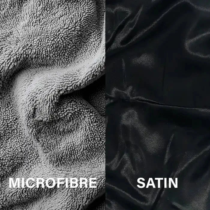 Serviette Cheveux Réversible Microfibre & Satin - Hair Towel
